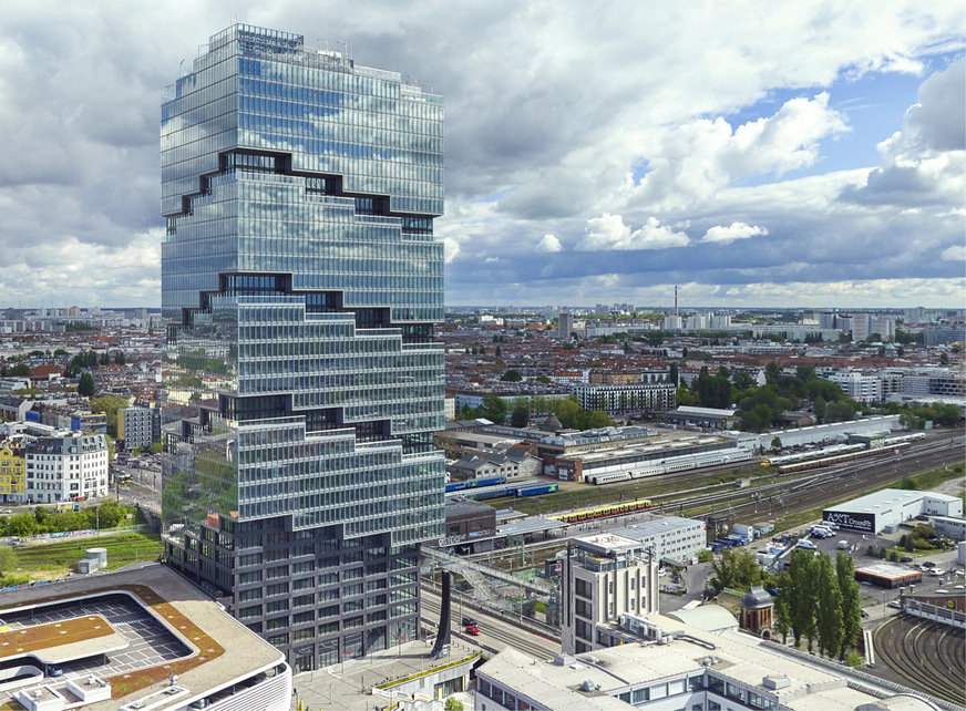 Das Edge East Side ist heute das höchste Bürohochhaus in Berlin. Es setzt auch Standards bei der Nachhaltigkeit.