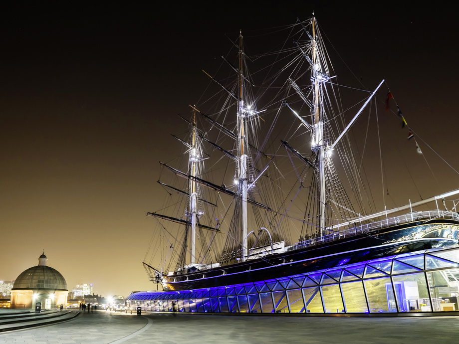 Guardian Heute segelt die Cutty Sark auf Glas GLASWELT