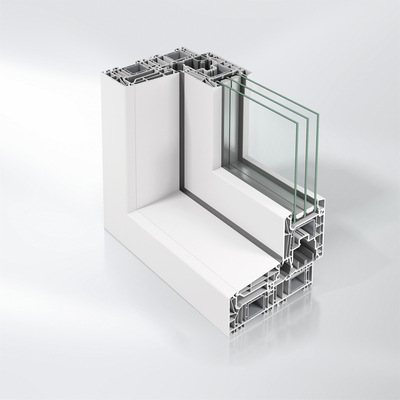 Innovatives Schiebesystem für den Bau von Fenstern und Türen inklusive der Möglichkeit einer gesicherten Spaltlüftung mit Abstellweite von 6 mm. - © Schüco
