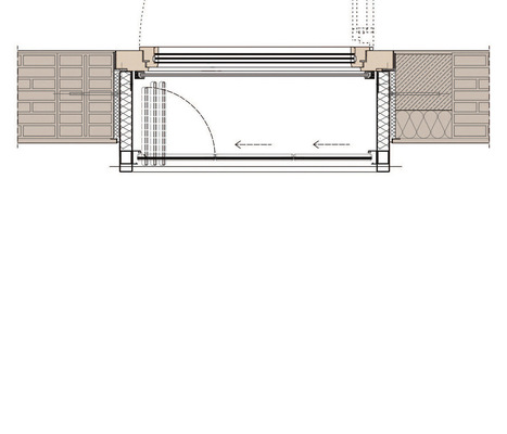 Gut kombiniert: Glas-Falt­wände ­haben in ­einer Kastenfenster-­Konstruktion entscheidende ­Vorteile (links Vertikal­schnitt, oben Horizontal­schnitt)﻿ - © Foto: Felix + Jonas Architekten