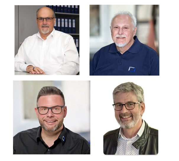 von oben links nach unten rechts: Werner Spohn, Eike Gehrts, Alexander Dupp, Werner Tober - © Privat / Collage: GW
