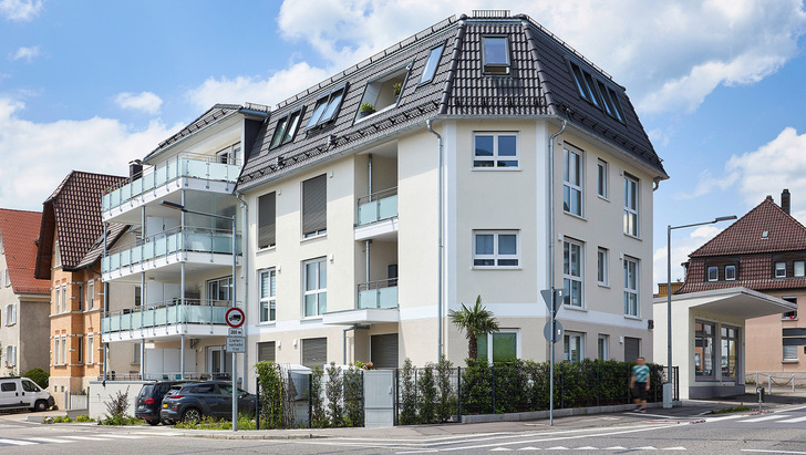 ﻿Das Wohnhaus liegt im Herzen von Friedrichshafen am Bodensee und umfasst 11 Wohnungen. - © Foto: Becker Antriebe